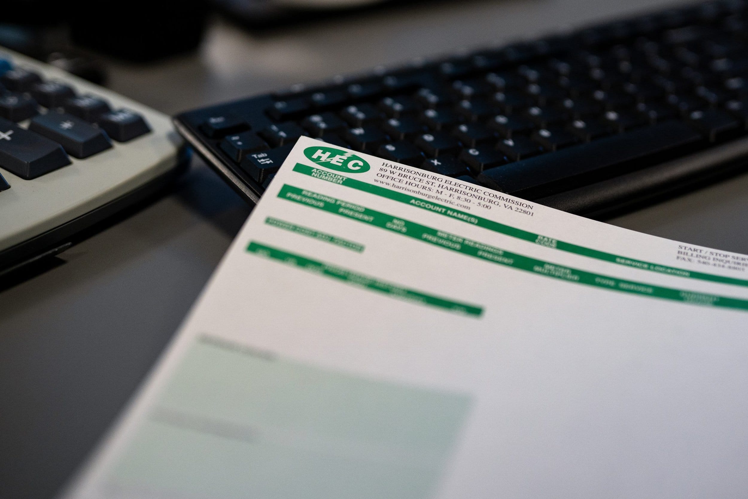 Go Paperless HEC Harrisonburg Electric Commission Utility Bill