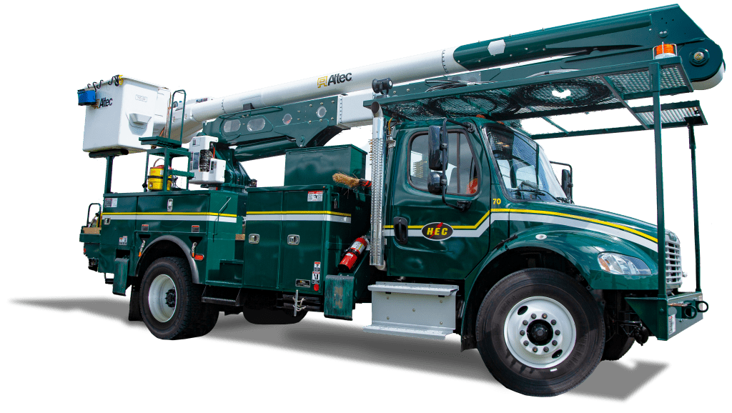 HEC Harrisonburg Electric Commission bucket work truck vehicle